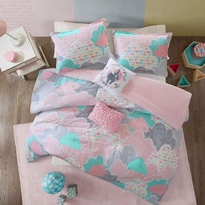Comforter Vibrant Fun and Playful Unicorn Print Down Alternative All Season C... - Picture 1 of 12