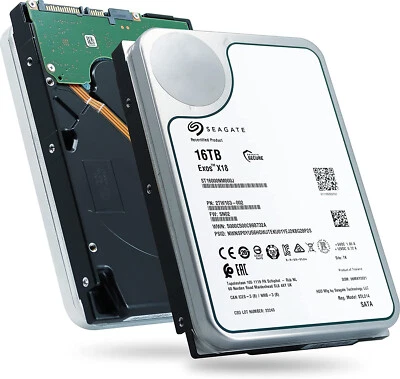 Seagate Exos X18 ST16000NM000J 16TB 7200RPM SATA 6Gb/s 256MB 3.5" Hard Drive - Image 1 of 4