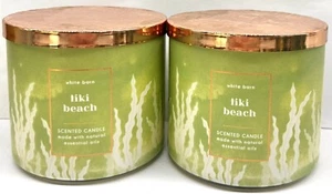 🌺2 White Barn Candle: TIKI BEACH by Bath Body Works Scented 3-wick Jars 🌺 - Picture 1 of 2