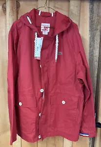 BRANDNEUE LACOSTE LIVE ROTE JACKE IM PARKA-STIL "ROT" XXL - Bild 1 von 7