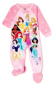 DISNEY PRINCESS MOANA Footed Pajamas Blanket Sleeper NWT Toddler's 3T 4T 5T  $28