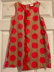 Next Red Tulle Dot Dress with Ruffle on Chest Girls Size 8 - Picture 1 of 3