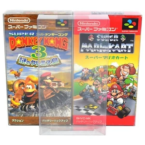 5 x GP16 Super Famicom Game Box Protectors 0.4mm PET Plastic Display Case - Picture 1 of 9