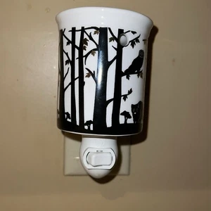 Scentsy Nero Bianco Animali del Bosco Cervo Gufo Volpe Procione - Scaldacera Plug in - Foto 1 di 21