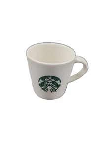 Starbucks Mug White Espresso Coffee 3 Ounce Green Mermaid Logo Cups - Picture 1 of 6