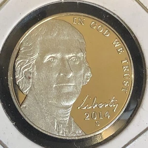 2014-S JEFFERSON NICKEL PROOF * DIRECT FROM SET * GUARANTEED GEM #M1 - Picture 1 of 2