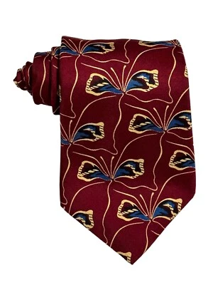 Corbata mariposa de diseñador Bill Robinson hecha a mano 100 % seda para hombre 57" x 3,75" Foto 1 de 3