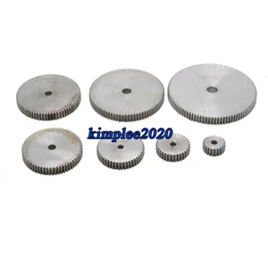 45# Steel Spur Gear 1M12T-1M100T Metal Mod 1 Pinion Gear 12-100 Tooth Moter Gear - Picture 1 of 88