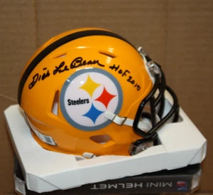 PITTSBURGH STEELERS DICK LEBEAU SIGNED RIDDELL SPEED MINI HELMET HOF 2010 BAS - Picture 1 of 2