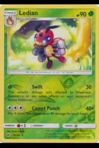 x1 Ledian - 10/147 - Rare - Reverse Holo Pokemon SM3 Burning Shadows M/NM - Bild 1 von 1