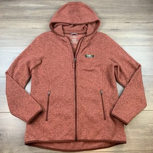 LL Bean Sweater Fleece Full Zip Hooded Jacket Misses Medium Better Sweater Style - Picture 1 of 17