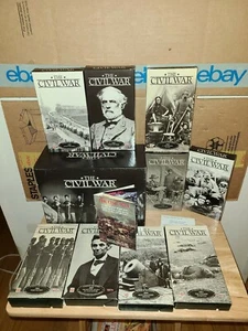 Time Life Video THE CIVIL WAR - 9 VHS Video Boxed Set - Ken Burns 1861 to 1865 - Picture 1 of 8