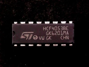 HCF4053BE - ST Microelectronics Triple 2-Channel Mux/Demux 4053B (DIP-16) - Picture 1 of 1