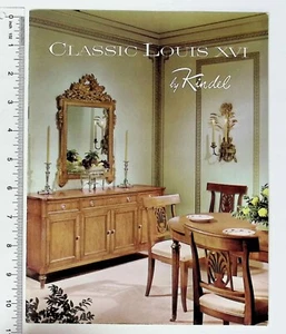 Folleto de muebles clásicos Luis XVI de Kindel Company años 70 - Imagen 1 de 4