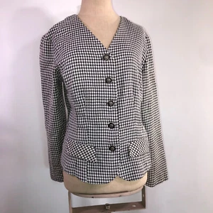 Vintage All That Jazz black and white blazer-women's size small/medium - Picture 1 of 6
