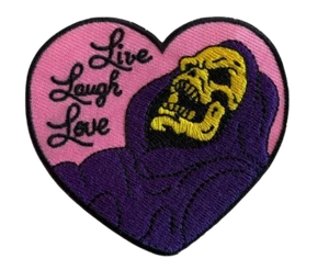 Skeletor Live Laugh Love Embroidered Patch - Bild 1 von 1