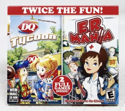 DQ Tycoon and E.R. Mania (PC CD-Rom, 2009) 2 in 1 Complete - Image 1 of 4