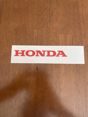 Honda Motorcycle Automotive Red Logo Sticker Transparent Printed Red Motors Car - Image 1 of 3