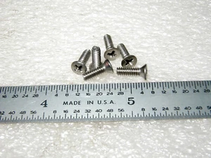 4-40 x 3/8" SCHRAUBE FLACHKOPF 82 DEG KREUZ EDELSTAHL - 100 Stück - Bild 1 von 1