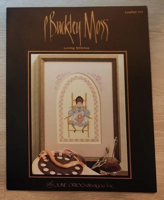 P Buckley Moss Cross Stitch Pattern Leaflet 111 Loving Stitches FREE  SHIPPING - Image 1 of 3