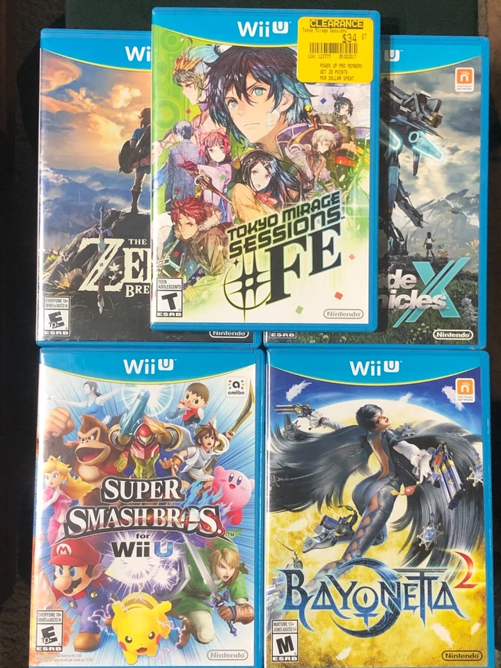 Комплект игр для Wii U: Zelda, Bayonetta 2, Xenoblade X, Tokyo Mirage, Smash   - Изображение 1 из 1