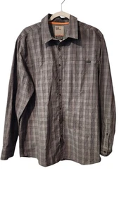 5.11 TACTICAL Hemd Herren Large grau Workwear Outdoor Button Down Taschen Druckknopf - Bild 1 von 10