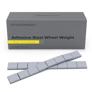 (1) Box | 1/4oz Gray Wheel Weights | 144oz (9 lbs) Total | 72 Strips | 576 pcs - Picture 1 of 7