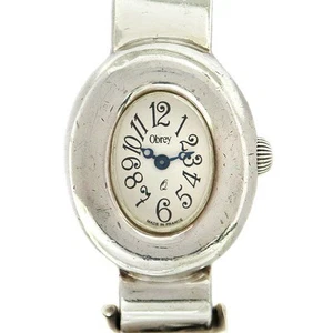 Obrey Solid Silver Sv925 White Dial Used - Picture 1 of 14