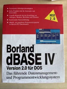 NEUF & EMBALLAGE D'ORIGINE | Borland dBASE IV (version 4) | Logiciel original | DOS - Photo 1/3