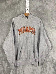 Miami Hurricanes Hoodie Sweatshirt Herren grau Steve & Barrys College Football L - Bild 1 von 9
