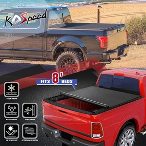 Vinyl Soft Roll-Up Tonneau Cover for 94-23 Dodge Ram 1500 2500 3500 8Ft Long Bed - Picture 1 of 6