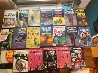 Lot of 20 by A.E. Van Vogt, 50's through 70's, sound copies, good or better - Image 1 of 4