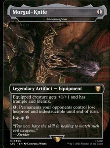 Morgul-Knife / Shadowspear - EXTENDED ART - Lord of the Rings LTC - 0353 - MTG - Picture 1 of 3