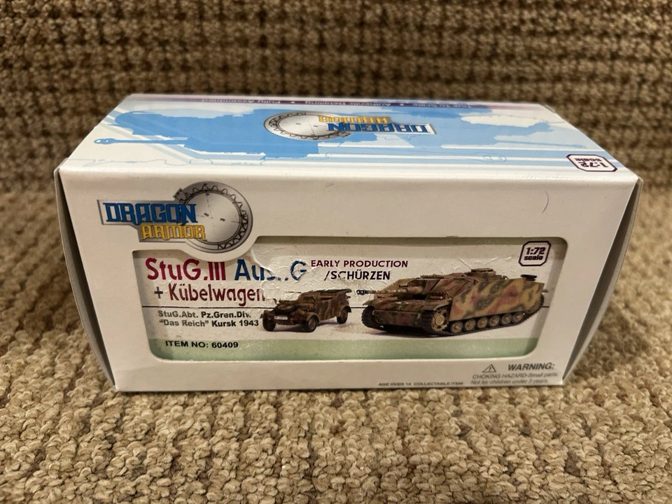 Dragon Armor 1:72 StuG III Ausf G w/Kubelwagen 'Das Reich' Kursk 1943, No. 60409 - Image 1 of 4