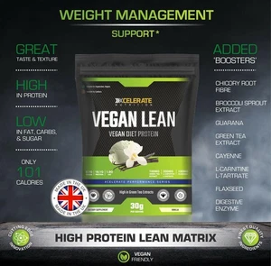 Vegan Diet Protein Shakes Meal Replacement Keto Slim Lean Weight Loss Shake 30g - Picture 1 of 3