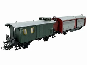2x MÄRKLIN Güterwaggon Waggon Anhänger DB H0 1:87 Modellbahn IG TOYS A335 - Picture 1 of 9