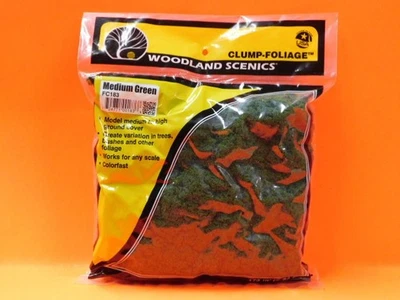 WOODLAND SCENICS FC183 CLUMP FOLIAGE MEDIUM GREEN 173 in³ (2.83 dm³)  NEW!!! - Image 1 of 2