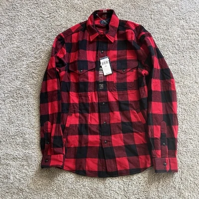 Polo Ralph Lauren Shirt Mens Large Red Buffalo Plaid Flannel Casual Preppy NWT - Image 1 of 4