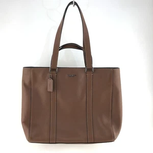 COACH Hudson Double Handle bag Leather Tote bag Brown C8157 Authentic Used Japan - Picture 1 of 9
