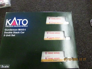 Kato 106-6212 Gunderson MAXI-I 5 Unit Double Stack Car - Picture 1 of 8
