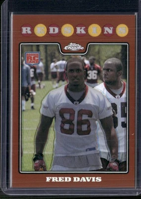 2008 Topps Chrome #TC214 Fred Davis Copper Refractors #/425 - Image 1 of 2