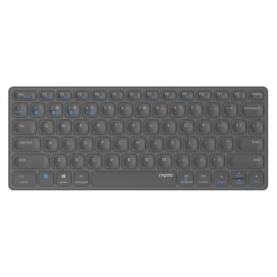 Rapoo E9600M Tastatur kabellos Bluetooth Multi-Mode QWERTZ wiederaufladbar Grau - Bild 1 von 4