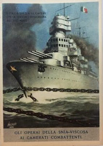 C022- AK Milit. Franchise "Italien bricht die Ketten..." Boccasile 1941 - Bild 1 von 2