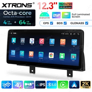 12.3" Android 14 4+64G Car Stereo GPS BMW 3er F30 F31 F34 4er F32 F33 F36 13-16 - Picture 1 of 24