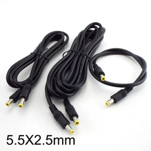 12V DC Power supply cable wire male to male connector Plug for pc laptop Adapter - Picture 1 of 9