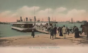 Southampton England Britisch Die schwimmende Brücke Postkarte - Bild 1 von 2