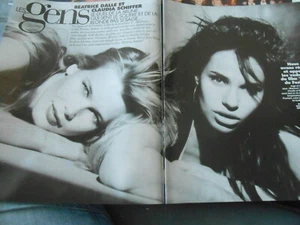 Clipping Presse 1997  Beatrice Dalle et Claudia Schiffer (  5 pages ) - Imagen 1 de 2