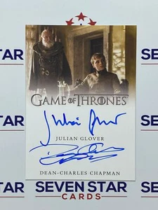 Game Of Thrones Iron Anniversary Dual Auto Dean-Charles Chapman Julian Glover VL - Picture 1 of 1