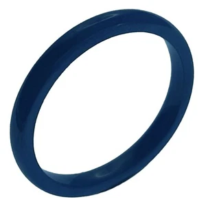 Bague anneau en Céramique bleue - Largeur 3mm - Taille au choix - Picture 1 of 4