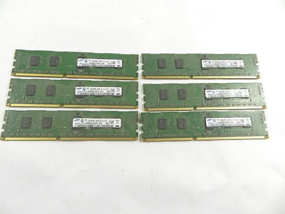 Lot (6) 12 GB Samsung M393B5773CHO-CH9 Server Ram 2GB Memory B311 - Image 1 of 4